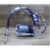 Компрессор кондиционера с трубками 1135307 Opel Omega B