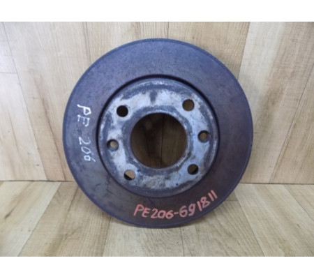 Диск тормозной передний, Peugeot 206